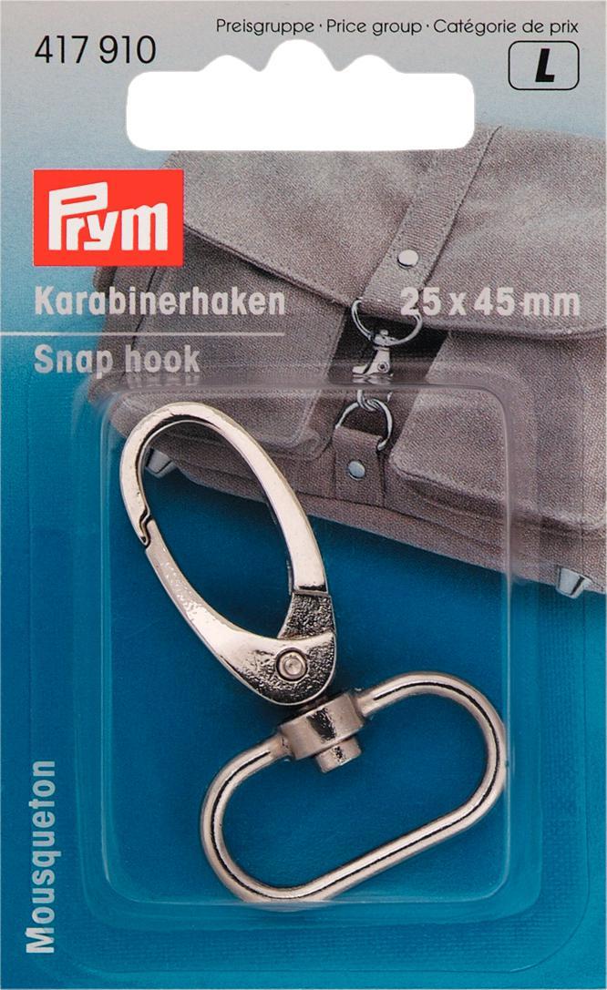 Prym 25mm silver snap hook